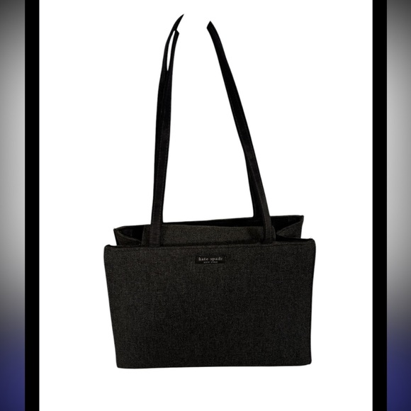 kate spade Handbags - Kate Spade New York Leather Shoulder Straps Tote Bag w Wool Exterior